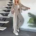 New Women's Versatile Casual Fashion Color-blocked Sportswear Set_ecoleips.com