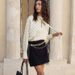 Women's Elegant Long Sleeved Shirt Polka Dot Digital Printed Satin Tie Waist New Style 2025_ecoleips.com
