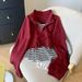 Women's Striped Vest & Cropped Hoodie Set – Stand Collar Long Sleeve Two-Piece Outfit | Casual Layering Essentials (S-2xl)_ecoleips.com