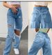 Women's Clothing New Women's Clothing Butterfly Print Ripped Jeans Women's Fashion Trousers_ecoleips.com