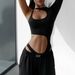2026 European And American Solid Color Summer Sexy Hot Girl Fashion Hollow Out Tight-Fitting High-Waisted Bodysuit_ecoleips.com