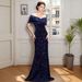 Women's Clothing One Shoulder Evening Dress New Style Slim Fishtail Sexy Temperament Sequin Party Dress_ecoleips.com