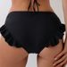 Women's Clothing Swimming Trunks Lotus Leaf Anti Exposure Conservative Triangle Swimming Trunks_ecoleips.com