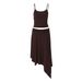 Summer Sexy Hot Girl Style Two Piece Set Solid Color Camisole Tank Top with Ruffled Irregular Skirt for Women_ecoleips.com