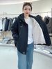 girl 2025 Korean Style Hooded Fleece Parka Women, Loose Fit, Versatile, Thickened, Warm, Short Jacket For Autumn And Winter_ecoleips.com