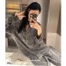 De Rong Women's Pajamas Autumn Winter New Leopard Print Cardigan Turn-down Collar Thickened High-end Loose Couple_ecoleips.com