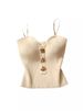 ng2510292 2025 Summer New Style Little Knitted Tube Camisole Vest Inner Women's Outer Wear Sleeveless Beautiful Back Short_ecoleips.com