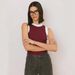 Cross-border Spring/Summer 2026 New Sexy Color-Block Sleeveless Round-Neck Racerback Slim-Fit Outerwear BM Top_ecoleips.com