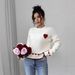Couple Matching Sweaters Romantic Heart Embroidery Pullover Acrylic Knit Sweater Women Oversized Fit_ecoleips.com