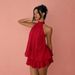 Women's Clothing Mesh Halter Neck Tea Dress Style Sexy Hot Spring Summer Beach Vacation For Formal & Casual For Women_ecoleips.com
