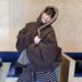 girl Hooded For Women, Short Style, 2025 New Autumn And Winter Small Size Popular Coat, Thickened Plush Cotton Padded Jacket_ecoleips.com