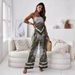 2025 Summer New Fashion Printed Strap Tube Top + Positioning Floral Pants Set Two-Piece Women's Clothing_ecoleips.com