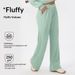 Women's Autumn Winter Waffle Sports European And American Style Solid Color Loose Casual Wide Leg Fitness Training Pants_ecoleips.com