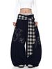 Women's Trendy Hip Hop Wide Leg Casual Pants Free Belt Street Dance Jazz Curved Pants for Summer Spring Autumn Fashion_ecoleips.com