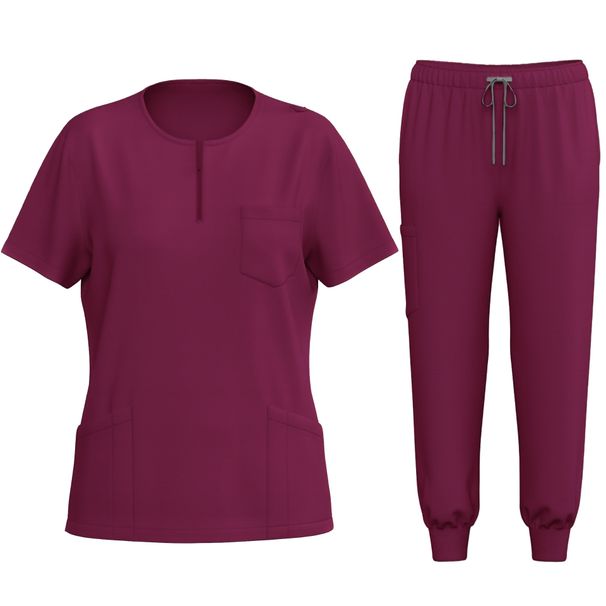 Women Hand Washing Clothes For Elastic Quick Drying Nurse Clothes Split Suits Round Neck Doctor Clothes Hand Washing Clothes_ecoleips.com