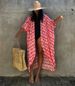 Women's Beach Cover Up – 100% Cotton Leaf Print Kimono – Lightweight Sun Protection Swimwear Wrap – Plus Size Friendly – Vacation Essentials_ecoleips.com