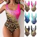 Women's 3D Print One Piece Swimsuit Tie-Dye Animal Print Design Full Coverage Comfortable Fit Swimwear_ecoleips.com