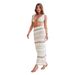 Women's Clothing Striped Two Piece Suit For Women Knitted Suspenders Wrapped Chest Top Skirt Fashion Suit_ecoleips.com