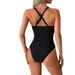 Women's Clothing 2025 New Swimsuit Women's One Piece Splicing Quick Drying Bikini Swimsuit_ecoleips.com