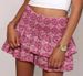 Women's Clothing Skirt Pleated Skirt Ruffle Printed Skirt Fashion Floral Short Skirt 13 Colors_ecoleips.com