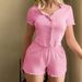 Voya Women's Fashion Casual Set With 3/3 Sleeve And 3/3 Pants, Black Fungus Edge Grinding Solid Color Comfortable Two Piece Set_ecoleips.com