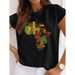European And American Women's Clothing, Simple Harajuku Style, Mainland Map Print Clothing For Women_ecoleips.com