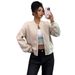 Elegant & Stylish Women's Long Sleeve Jacket - Slim Fit Zip-Up Coat For Fall & Winter - Breathable Polyester Fabric_ecoleips.com