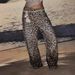 Effortless Americana Style Leopard Print High Waist Straight Leg Jeans 2K High Street Style Women's Clothing Autumn New Fashion_ecoleips.com
