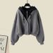 Women's Clothing Without Belt & Archer0603 & Jeans Suit & Archer0603 & Two Piece Hooded Sweatshirt Female Straight Jeans Trend_ecoleips.com