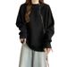 Irregular Double-zipper Hooded Sweatshirt Spring Style, Plus-size Design For Slightly Plump Women, Covers The Belly,_ecoleips.com