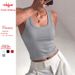 Women's Y2k Halter Neck Ribbed Stretch Top Sleeveless Casual Streetwear Basic Tee Versatile Regular Length_ecoleips.com