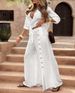 K Fresh And Sweet Women's Long Sleeved Shirt, Wide Leg Pants, Fashionable Casual Suit_ecoleips.com