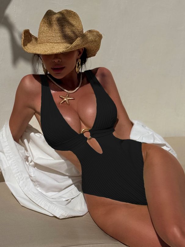 Aria Basics European And American Cross-border Fashion Sexy One-piece Swimsuit In 8 Colors, Women's Clothing, Swimwear_ecoleips.com