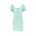 AC200 European And American Summer New Sweet Waist-cinching Casual Princess For Women, College Style Floral Print_ecoleips.com