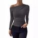 Women's Clothing Spring And Summer New Slim Pleated Irregular Short Sleeved T Shirt Top_ecoleips.com