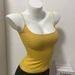 Women's Slim Fit Tank Top Pure Sexy Busty Top Ginger Yellow Solid Color Versatile Spring Summer 2024_ecoleips.com