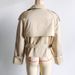women's double breasted short trench coat – stylish autumn outerwear, lightweight polyester, classic british style, casual & office wear_ecoleips.com