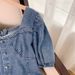 Women's Clothing 120/300 Catties Plus Size Women's Square Neck Back Zipper Denim Dress Overseas Fat People Fat Woman Clothes_ecoleips.com