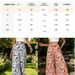 Women's Boho Tropical Leaf Print High Waist Wide Leg Pants Casual Loose Flared Trousers Elastic Waist Summer Beach Wear_ecoleips.com