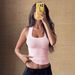 Women's Y2K Sexy Solid Color Halter Neck T-Shirt Top Versatile Summer Clothing_ecoleips.com