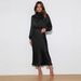 Women's Clothing High-End Satin Long Sleeved Loose Dress Elegant Evening Coat Autumn Style For Women For Formal & Casual_ecoleips.com