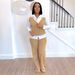 Women’s Clothing two piece shirt vest stitching sweater pants suit two piece suit_ecoleips.com