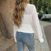 Women's French Lace Knit Cardigan – Oversized V-Neck Open Front Sweater, Boho Chic & Breathable For Spring/Summer_ecoleips.com