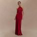Women's Halter Neck Backless Bodycon Dress – Elegant Solid Color Slim-Fit Maxi Gown For Evening & Special Occasions_ecoleips.com