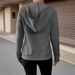 AD705 European American Cross-border Autumn And Winter New Knitted Hooded Cardigan With Zipper, Casual, Fashionable,_ecoleips.com