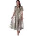 Spring 2025 European American Floral Print New Elegant Stylish Slimming Goddess-style Noble And Mature Dress_ecoleips.com