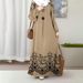 "Effortless Elegance Women's Dress - Lightweight Polyester Casual & British Style Dress For Spring & Autumn"_ecoleips.com