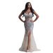 2025 New Sexy Dress With Goldfish Tail, V-neck, Sleeveless Style, Elegant Banquet Evening Dress, Long Skirt_ecoleips.com