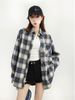 Cross-border Plaid Shirt For Women, Autumn Women's Clothing, Popular Blouse Tops, Thin Cardigan, Japanese-style Sun_ecoleips.com