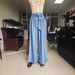 European And American Style Women's Solid Color High Waist Wide Leg Pants Casual Tie Waist Vacation Trousers_ecoleips.com